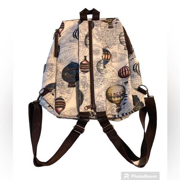 Uma Hana Waterproof Enjoy The Little Things Circus Flying Air Balloon Backpack - Picture 2 of 16